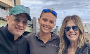 Tom Hanks on Sydney Harbor Boat Tour